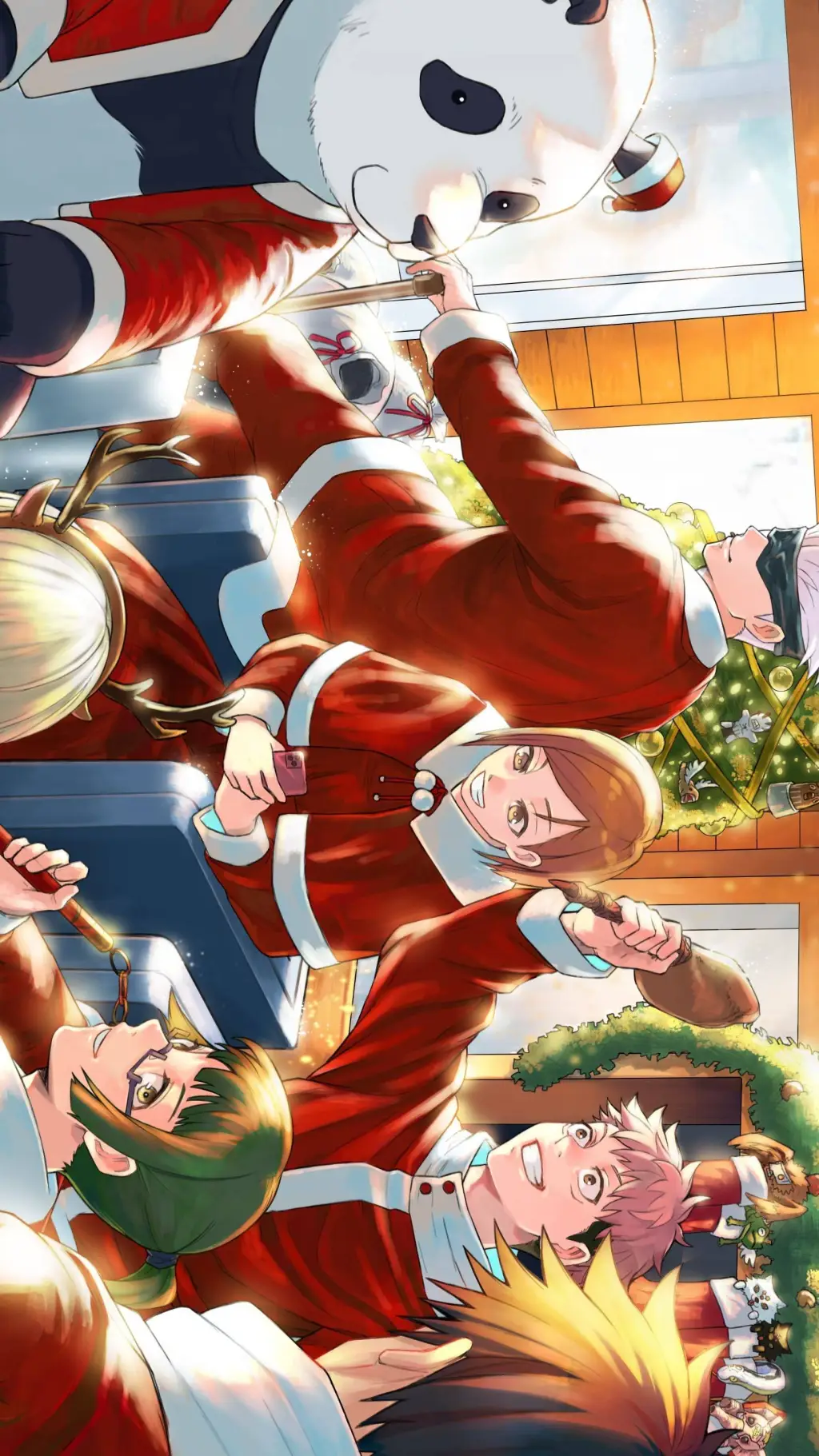 ai character: JJK Christmas 🎄  background