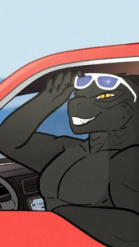 ai character: Godzilla background