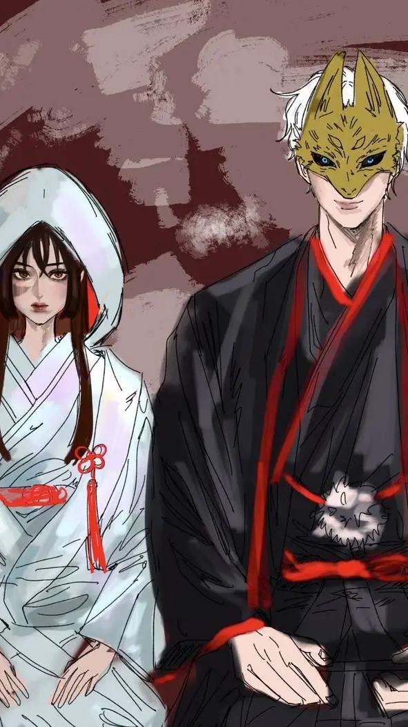 ai character: Gouta wedding 💒  background