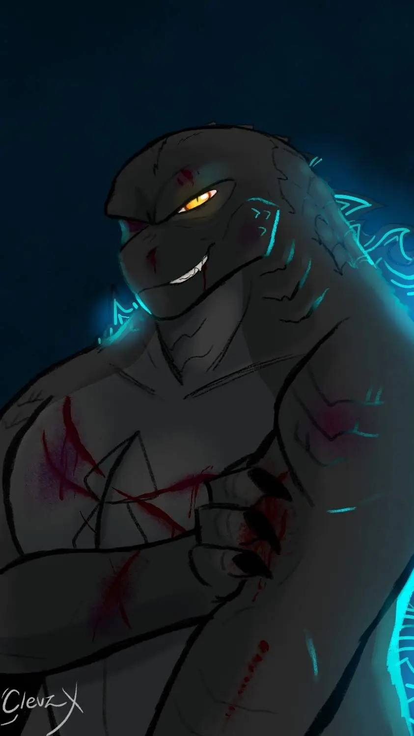 ai character: Godzilla/Me background