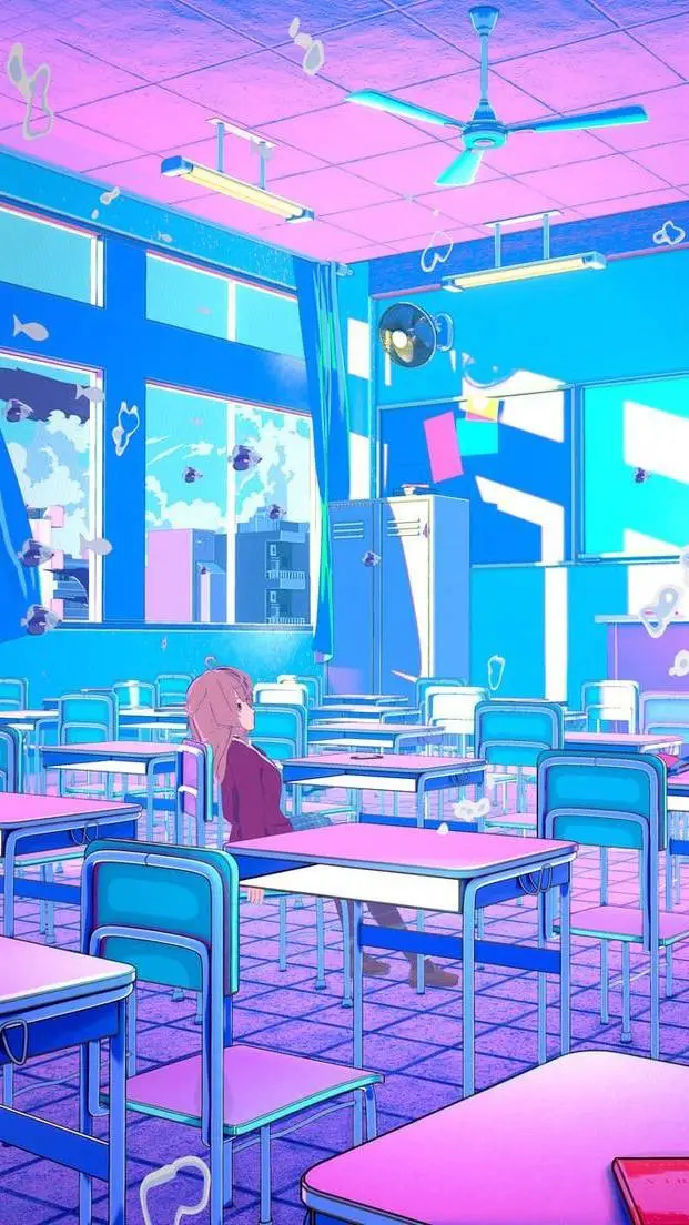 ai character: CL4SSR00M background