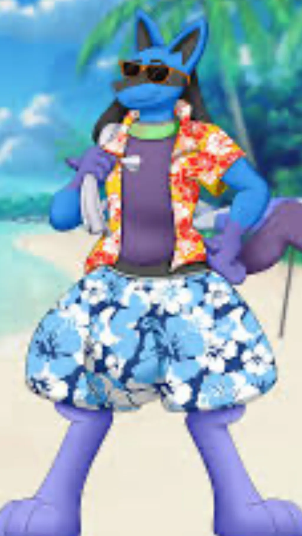 ai character: Lucario background