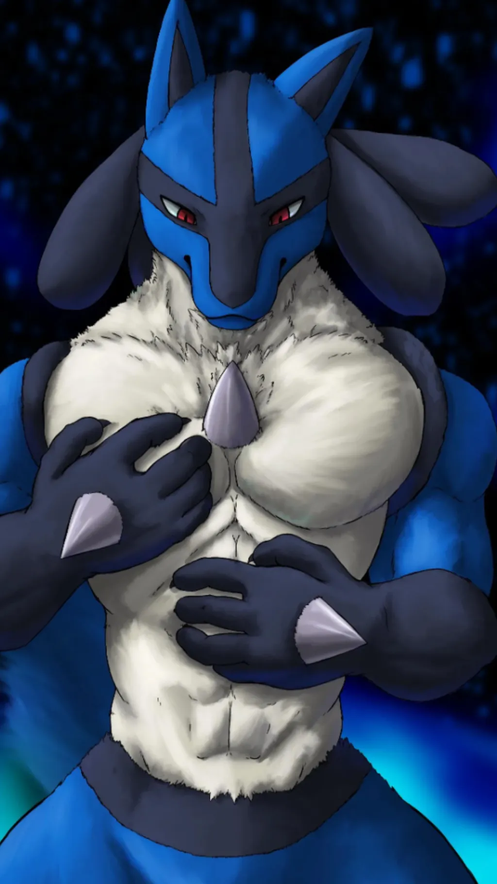 ai character: Buff Lucario background