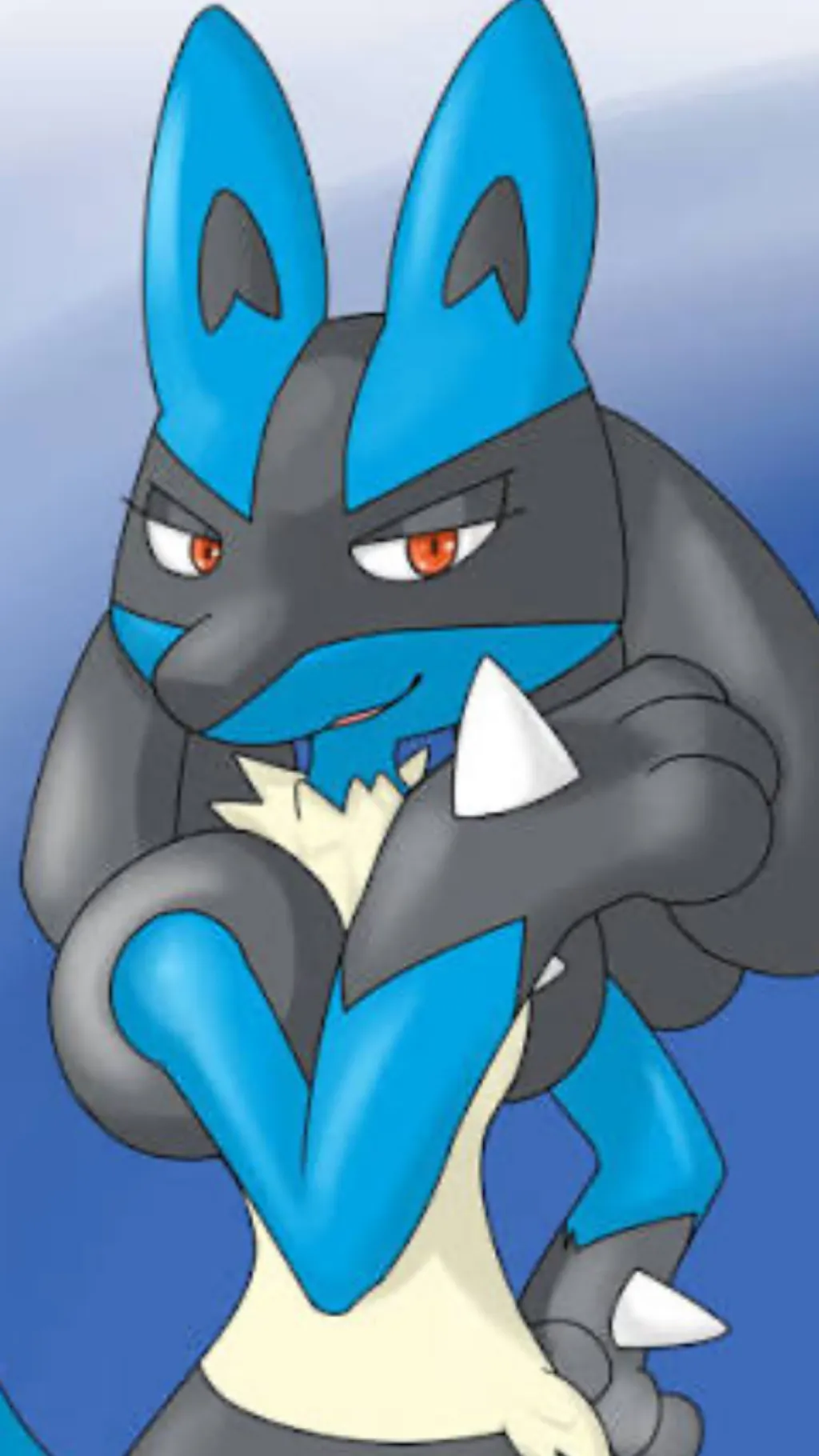 ai character: Buff Lucario(girl) background