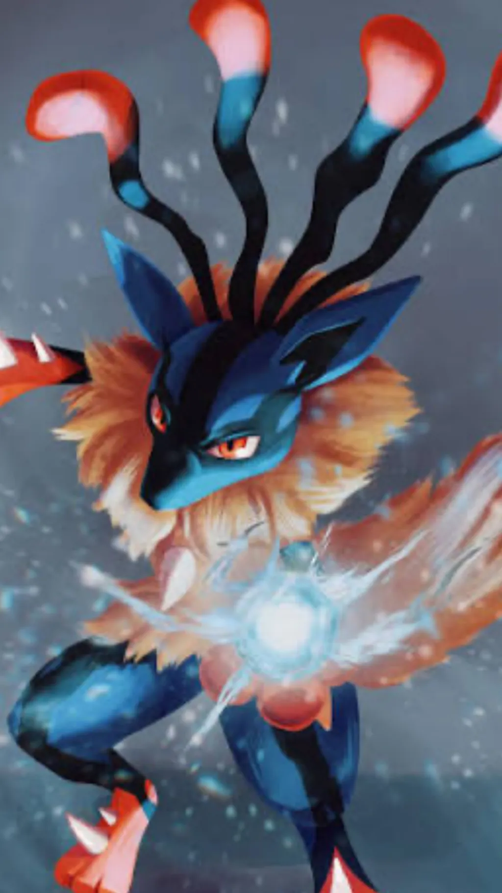 ai character: Mega Lucario background