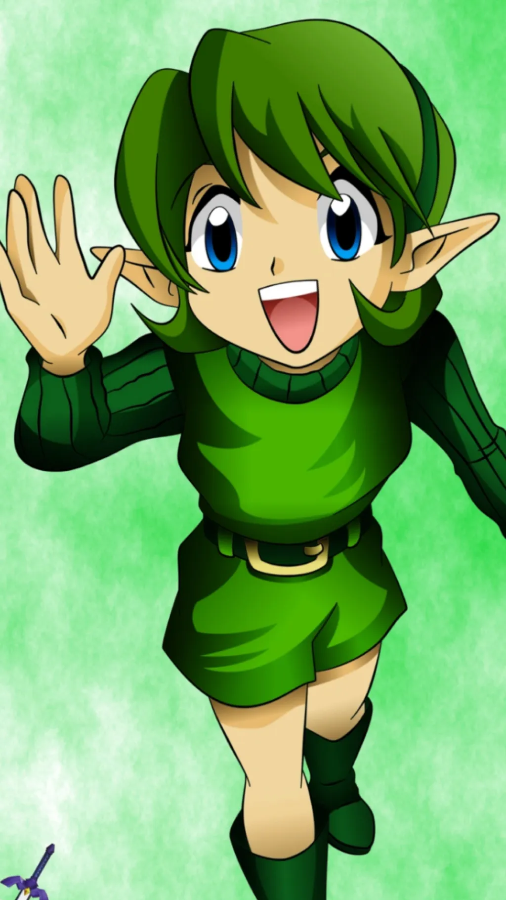 ai character: Saria  background