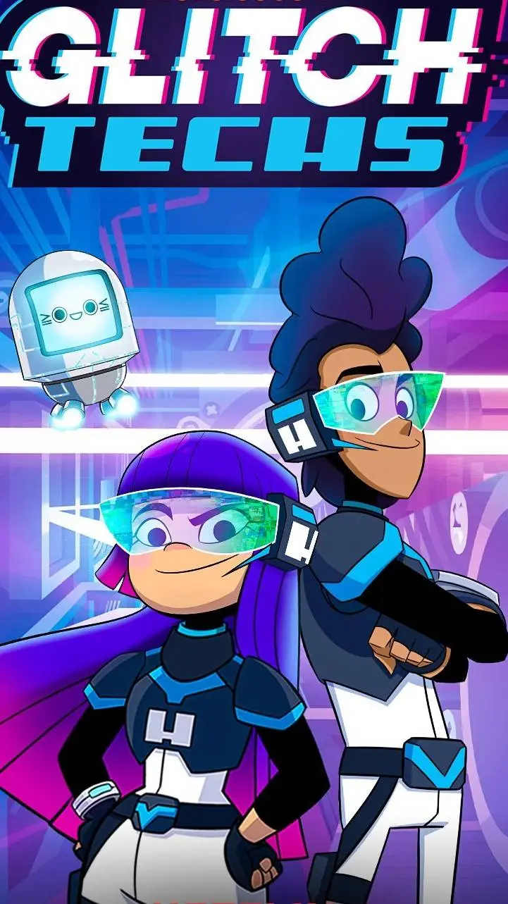ai character: glitch techs background