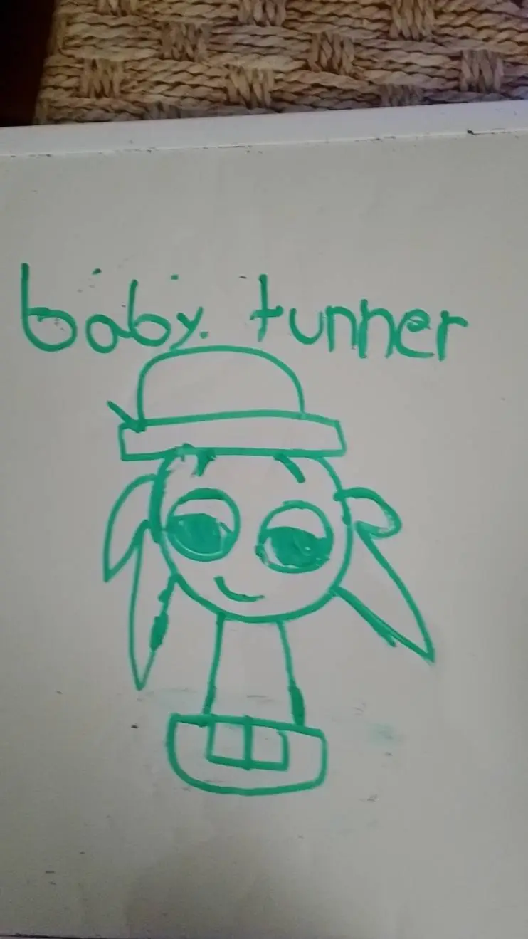 ai character: baby tunner  background