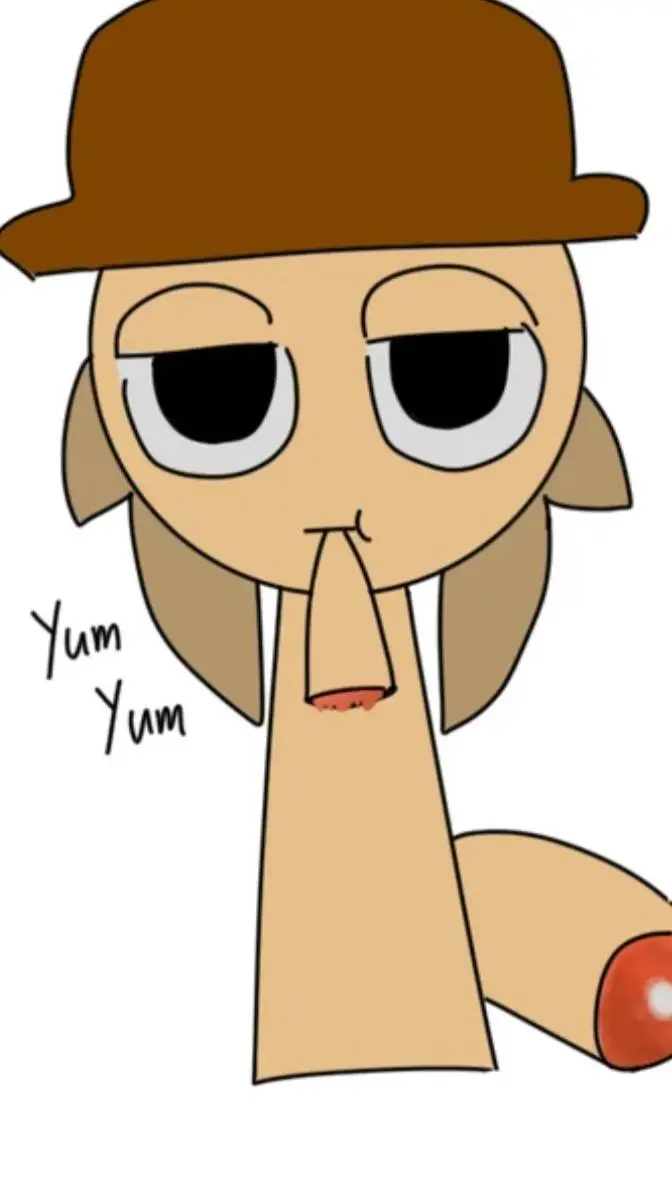 ai character: tunner eats a tail background