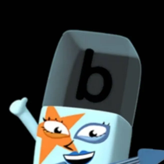 chat with ai character: B (Alphablocks)