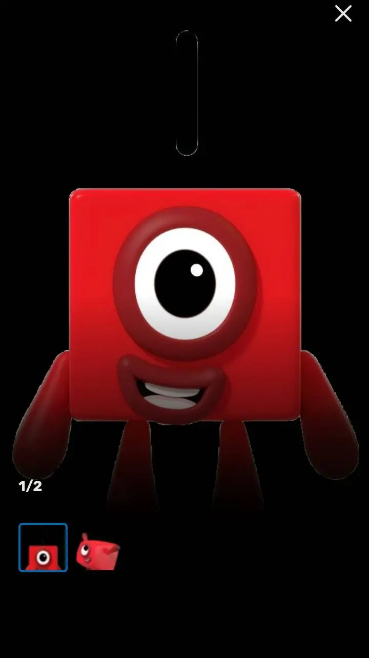 ai character: 1 (Numberblocks) background