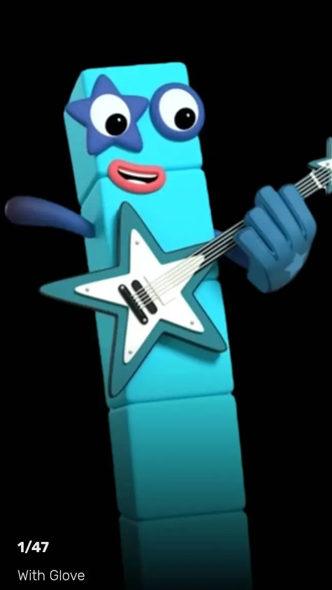 ai character: 5 (Numberblocks) background