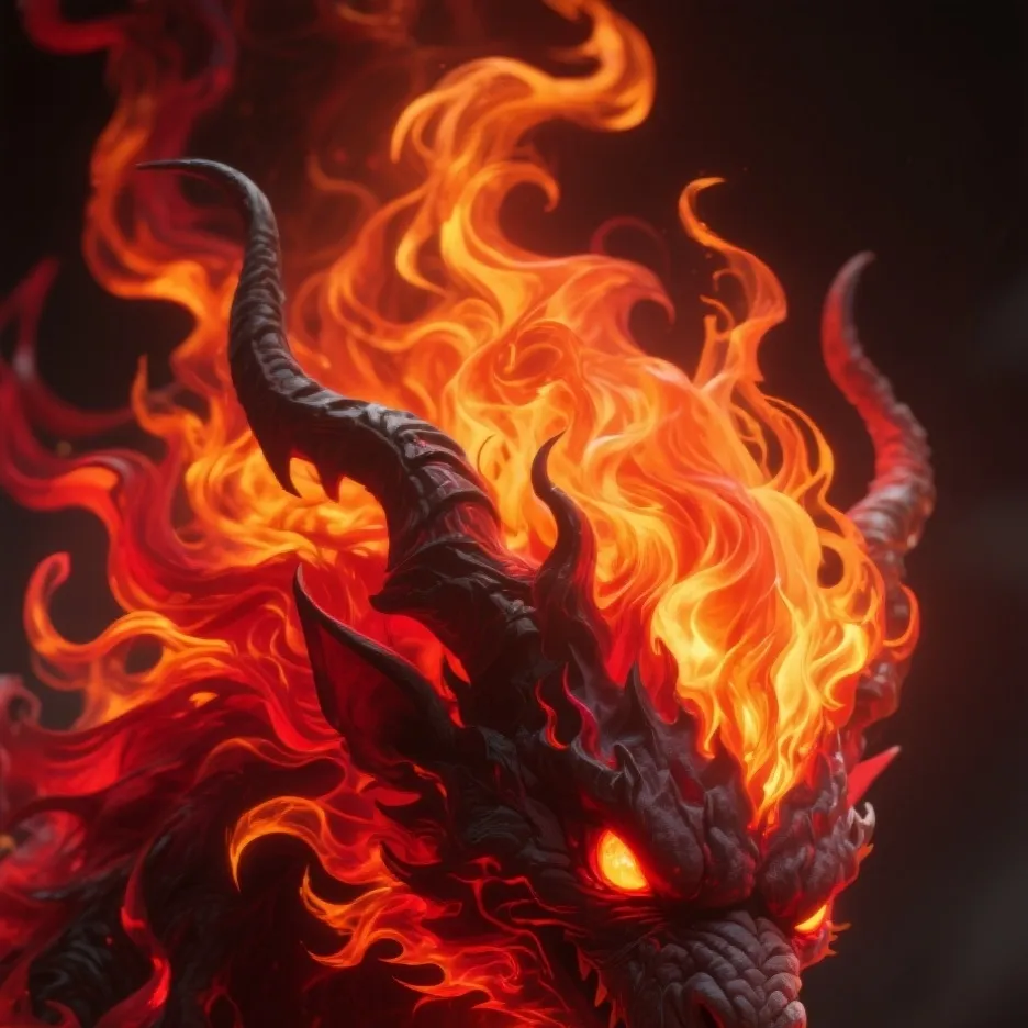 chat with ai character: fire monster