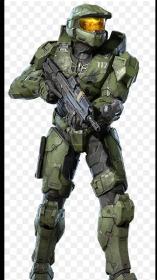 ai character: Wof master chief  background