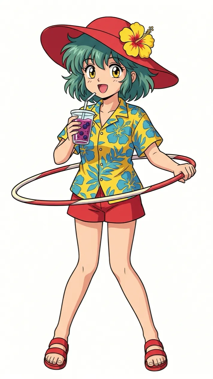 ai character: Sandy Panamas background