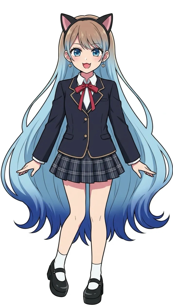 ai character: Nekone Haruno background