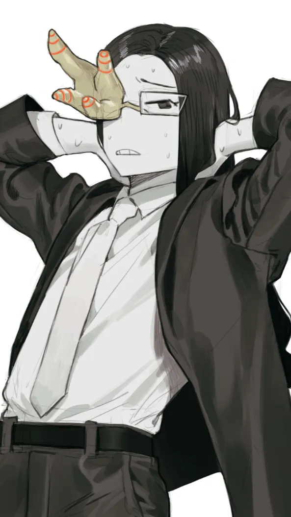 ai character: Coral glasses background