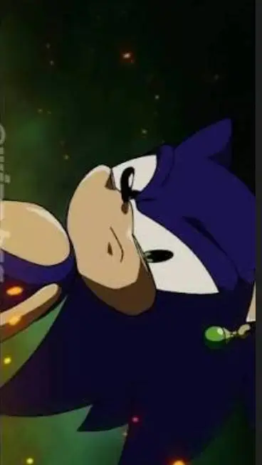 ai character: Sonic Black background