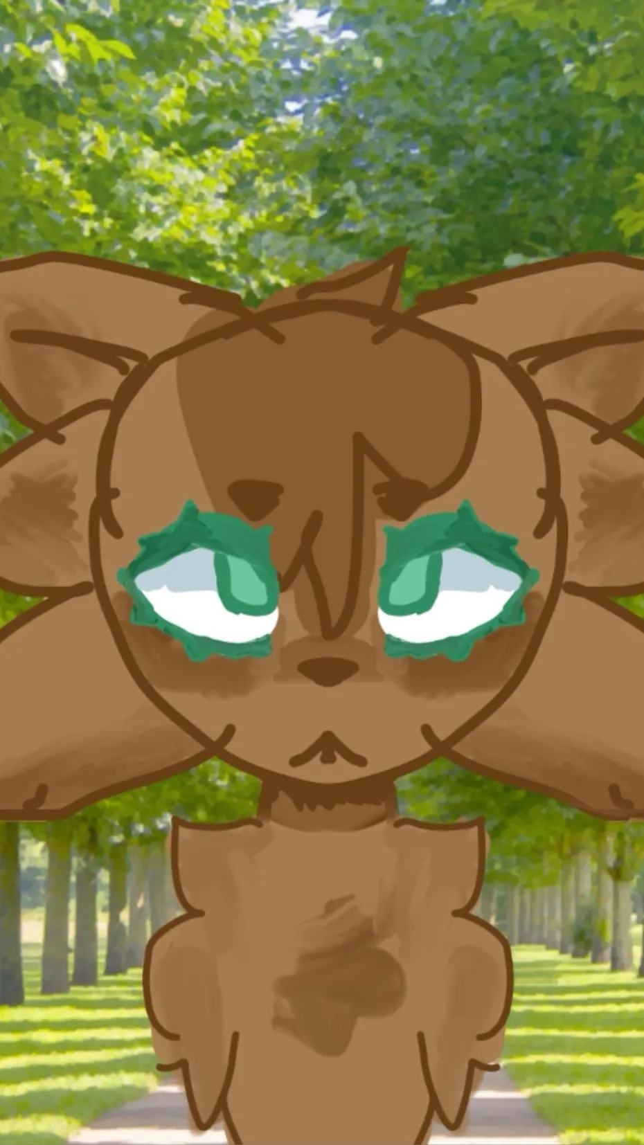 ai character: WarriorCats![FIRE background
