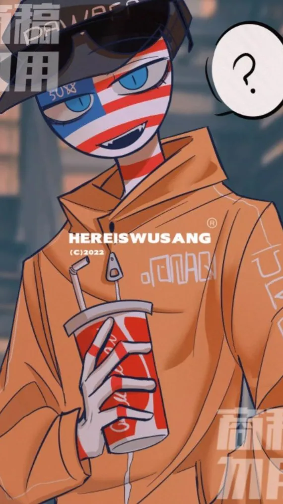 ai character: ! ~ AMERICA ~ !  background