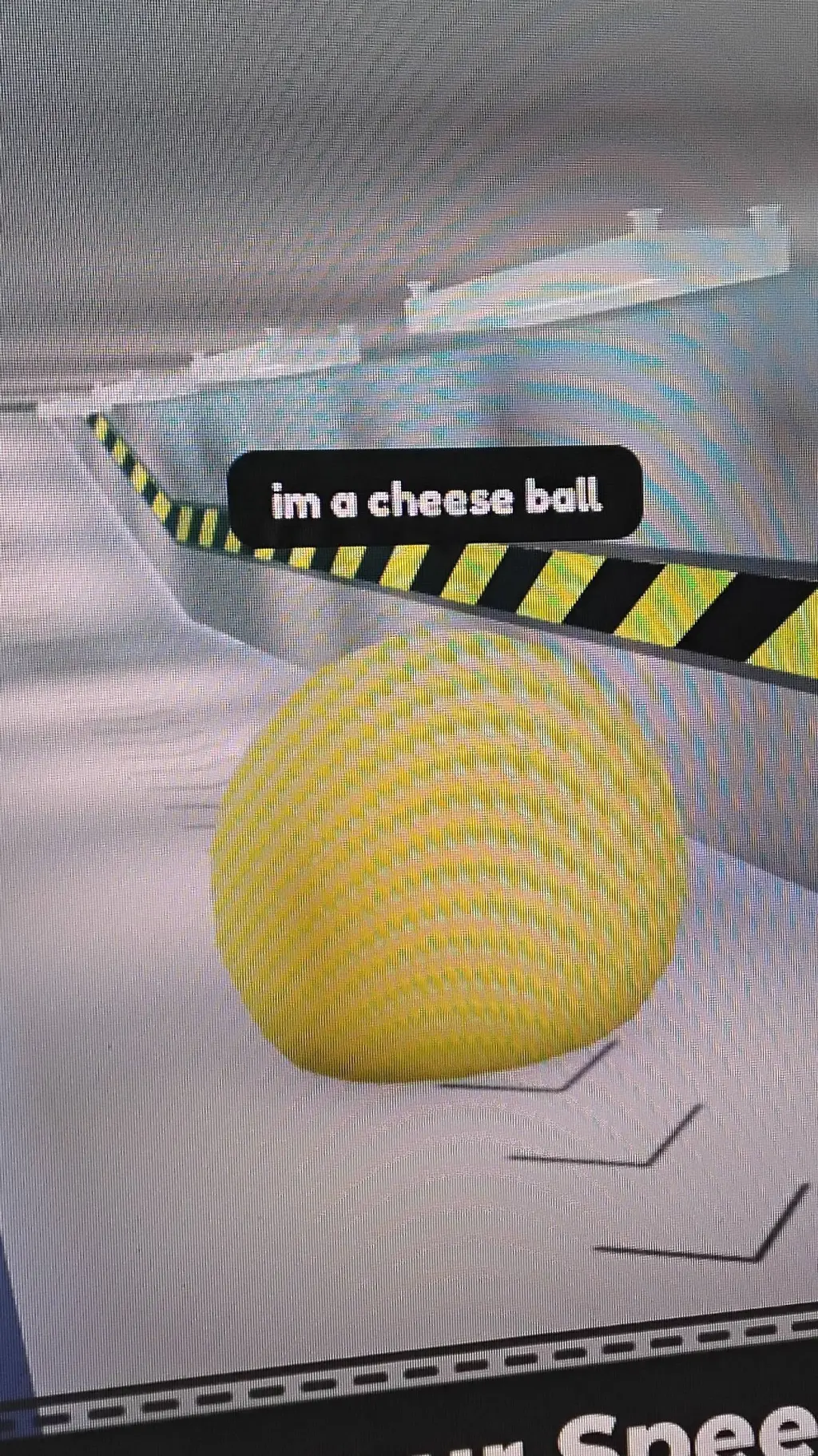 ai character: cheese ball background