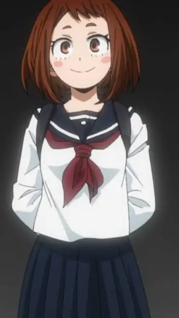 ai character: uraraka ochako  background