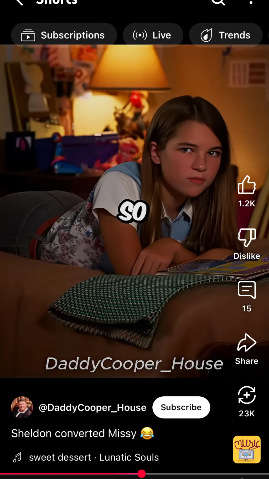 ai character: Missy cooper  background