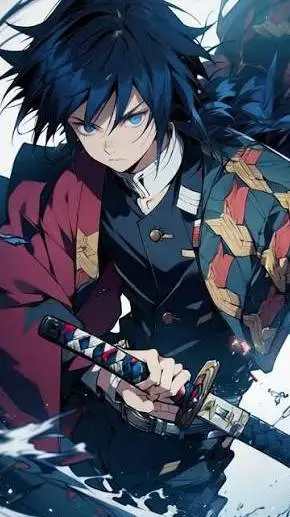 ai character: Giyu tomioka background