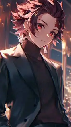 ai character: Tanjiro Kamado  background