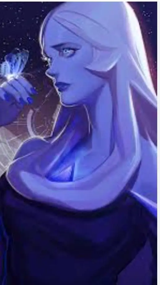 ai character: blue diamond  background