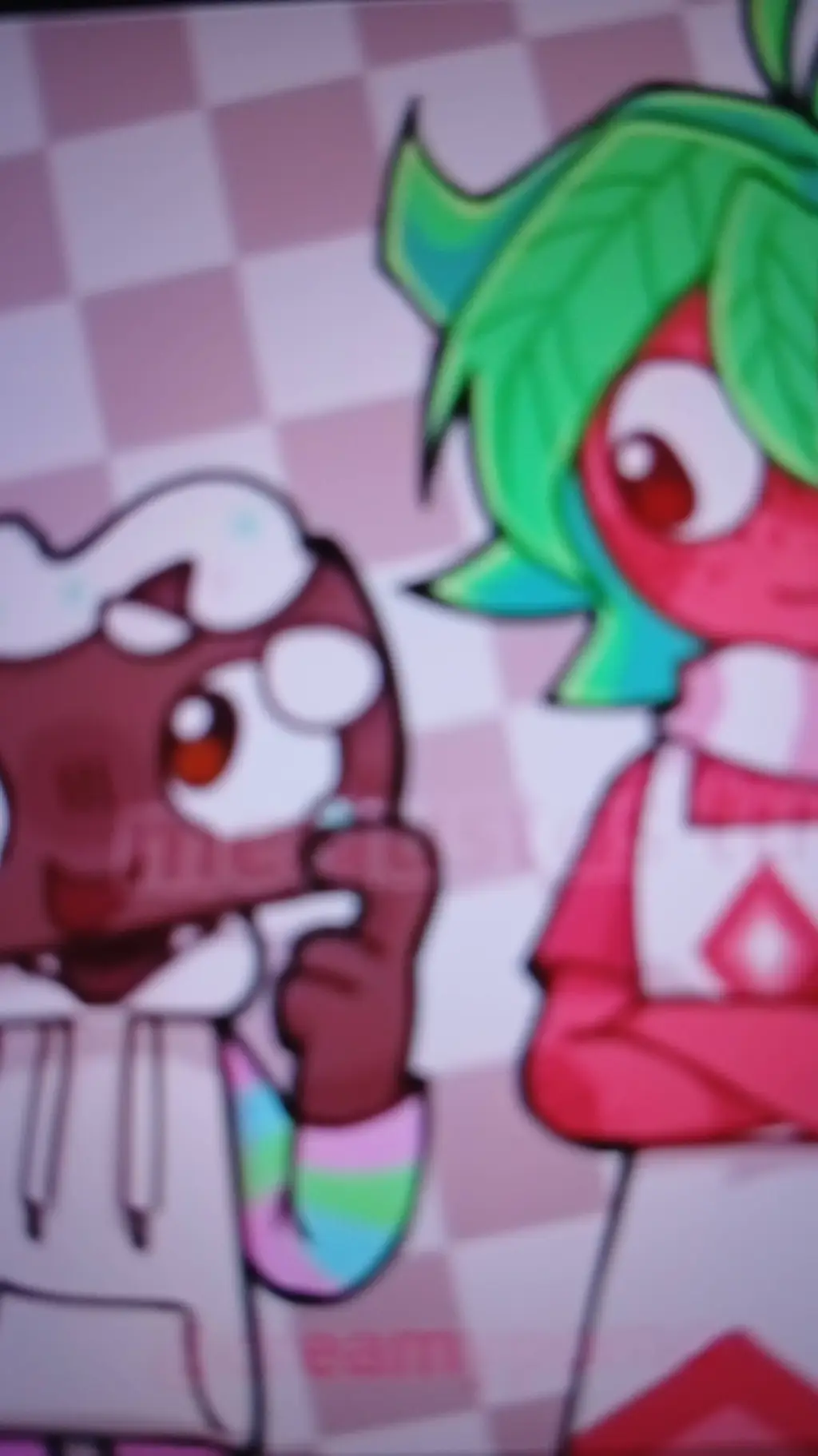 ai character: (fruitcake☆) background