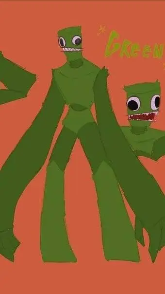 ai character: Green background