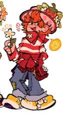ai character: StrawbrryShortcakr background