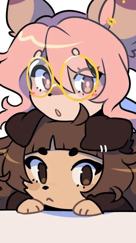 ai character: Mimi and Hazel background