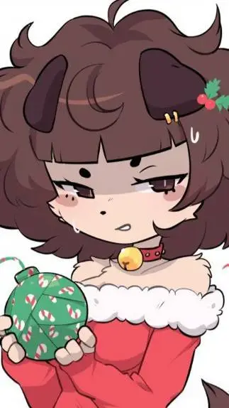 ai character: Mimi (Christmas) background