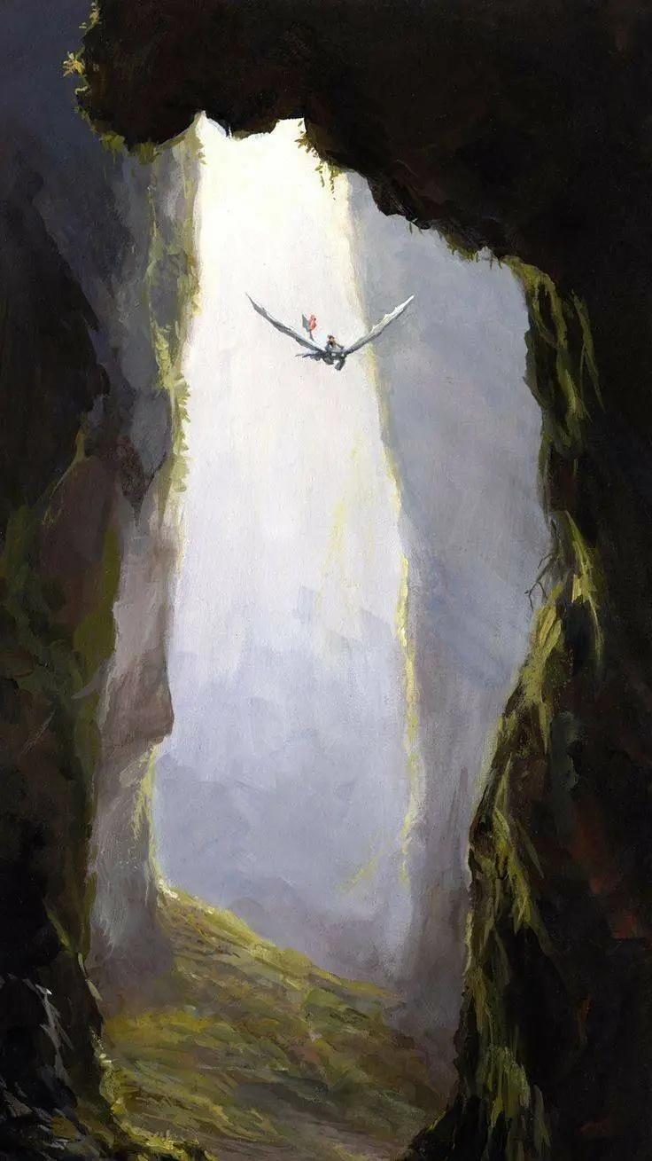 ai character: HttydHidden Island background