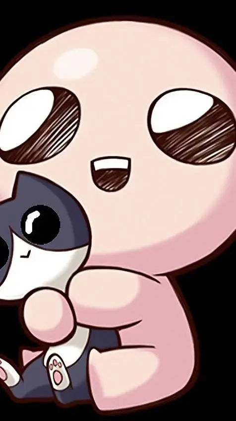 ai character: Isaac (happy)  background