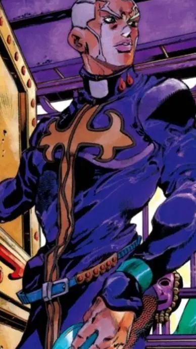 ai character: Pucci(white snake) background