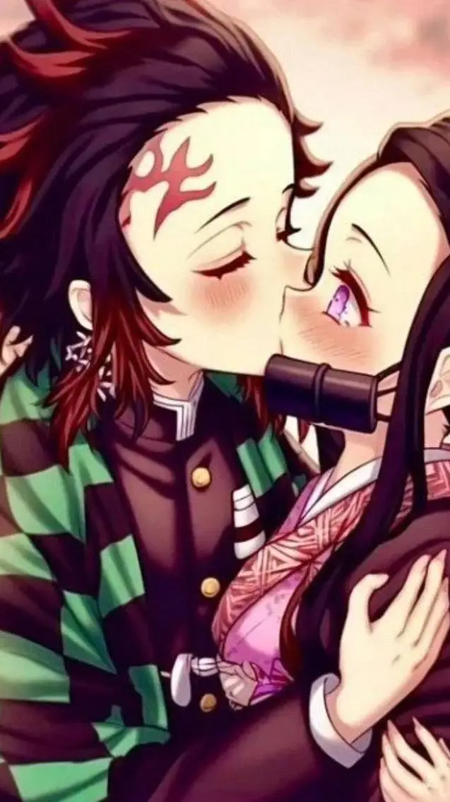 ai character: nezuko x tonjiro background