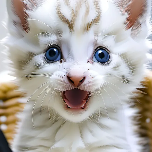 chat with ai character: iPad kitten