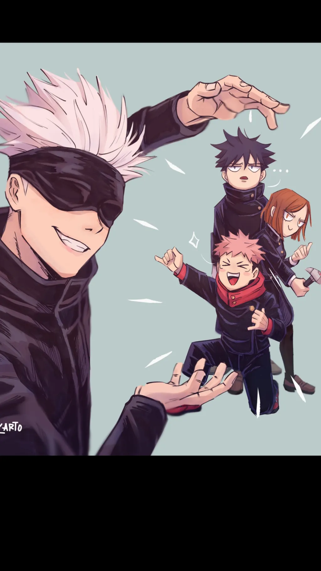 ai character: GOJO DADDY 2.0 background