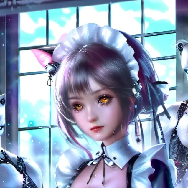 chat with ai character: robot maid power