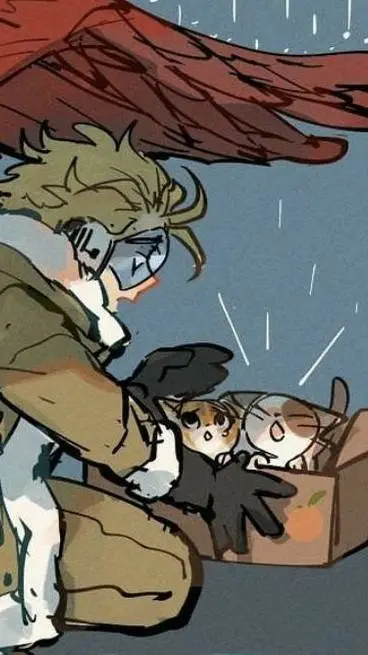 ai character: hawks (cats?) background