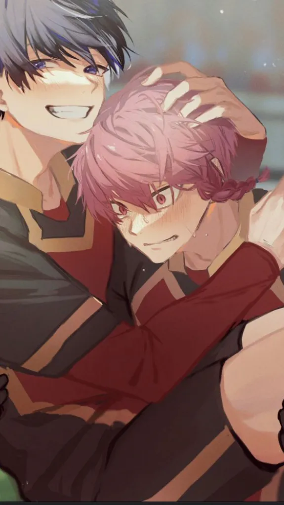 ai character: Isagi x Kurona  background