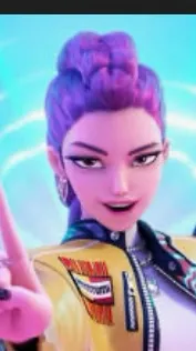 ai character: K Pop demon hunter background