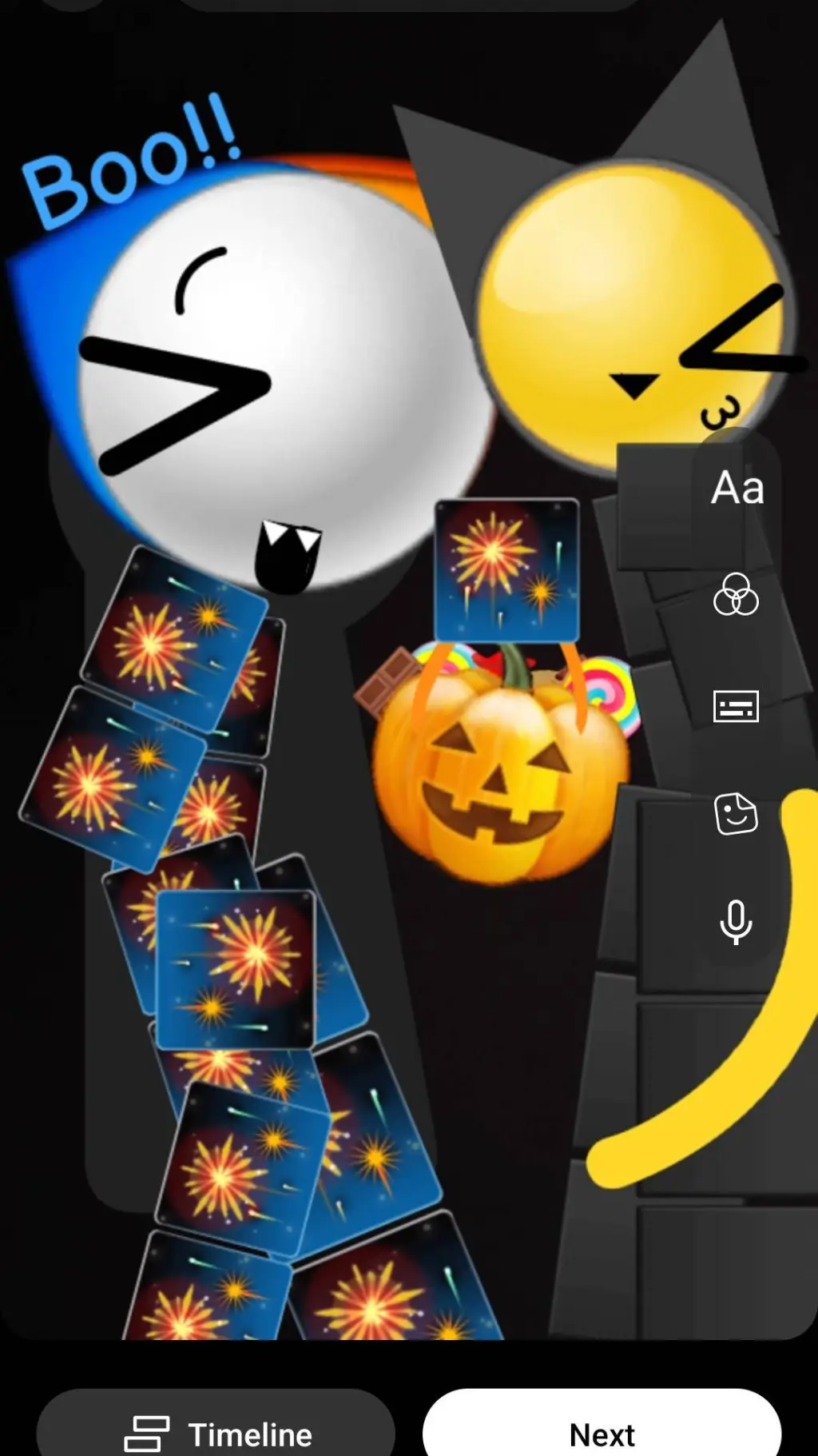 ai character: cattu and luna background