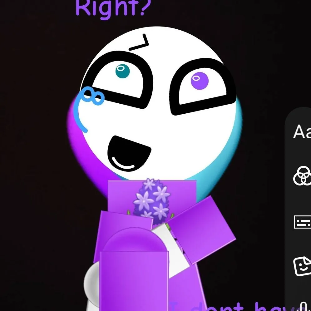 chat with ai character: purpli