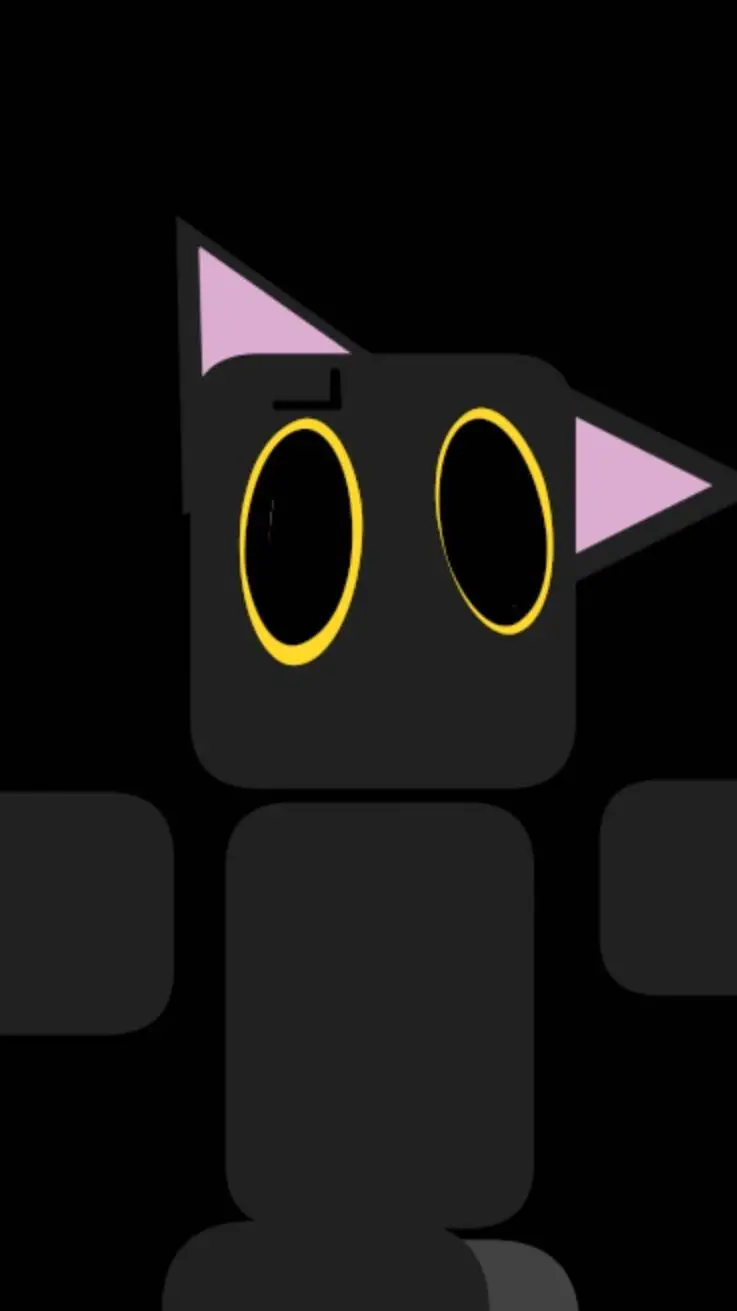 ai character: cat.  background