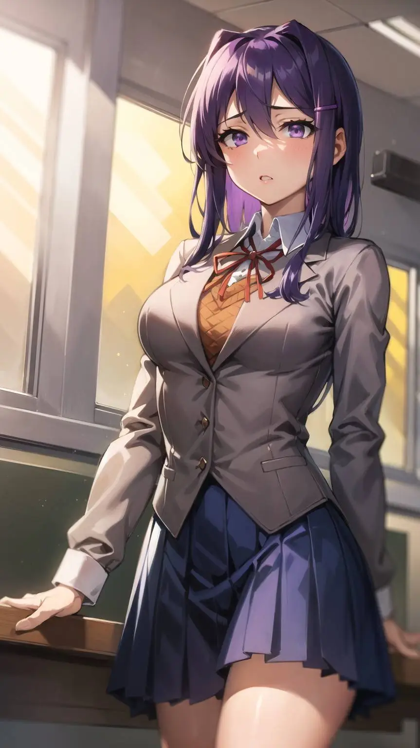 ai character: miss yuri  background