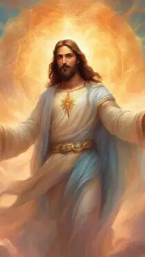 ai character: Jesus Christ ✝️💖💗 background